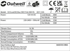 Outwell Ecocool Elektrische Koelbox - 35 Liter - Donkergrijs 14 Outwell Ecocool Elektrische Koelbox - 35 Liter - Donkergrijs -Online Camping Winkel 1389 1900 ecocool grijs 6