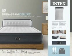 Intex Ultra Plush Headboard Luchtbed - Queensize - Ingebouwde Elektrische Pomp -Online Camping Winkel 1487 1900 64448nd pkg 2023 300