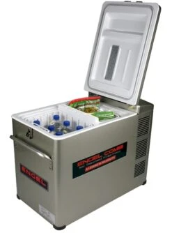Engel MD45F-CD-P Dual-zone Compressor Koelbox - 40 Liter -Online Camping Winkel 1900 1377 md45fcdp deckel offen freezer klein