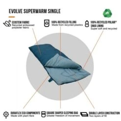 Vango Evolve Superwarm Slaapzak - Blauw 17 Vango Evolve Superwarm Slaapzak - Blauw -Online Camping Winkel 1900 1783 evolve superwarm single 8