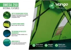 Vango Omega 250 Tunneltent - 2 Persoons - Groen -Online Camping Winkel 1900 1783 omega 250 8