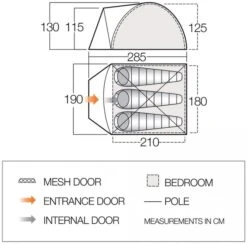 Vango Tay 300 Koepeltent - 3 Persoons - Groen 19 Vango Tay 300 Koepeltent - 3 Persoons - Groen -Online Camping Winkel 1900 1783 tay 300 2