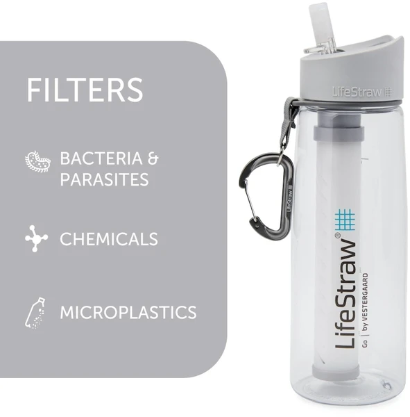 Lifestraw Go Waterfilter Fles - 650 Ml - Transparant 5 Lifestraw Go Waterfilter Fles - 650 Ml - Transparant - Afbeelding 3