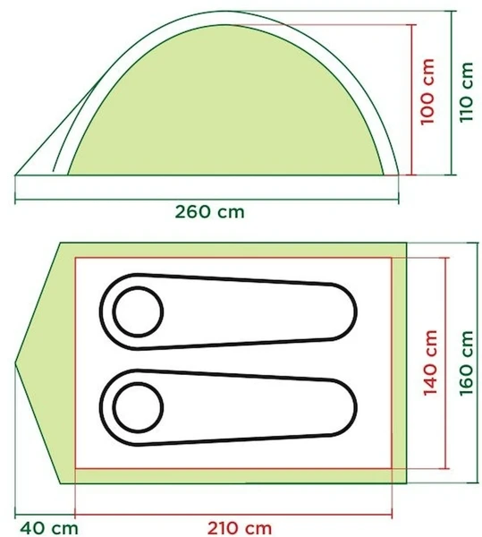 Coleman Darwin 2 Koepeltent - 2 Persoons 4 Coleman Darwin 2 Koepeltent - 2 Persoons - Afbeelding 2