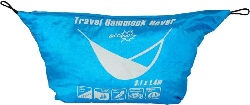 Bo-Camp Travel Hammock Hover 1 Persoons Reishangmat - Blauw/Grijs 4 Bo-Camp Travel Hammock Hover 1 Persoons Reishangmat - Blauw/Grijs - Afbeelding 2