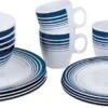 Bo-Camp Melamine Serviesset - 16-delig - Wit/Blauw -Online Camping Winkel 6181079 resultaat