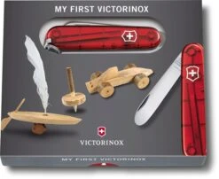 My First Victorinox Kinderzakmes - Rood -Online Camping Winkel 7611160015358 victorinox my first transparant rood doos resultaat