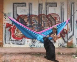 Ticket To The Moon Hangmat 2 Persoons Original Double - Pink/Aqua -Online Camping Winkel 900 1114 img 2447