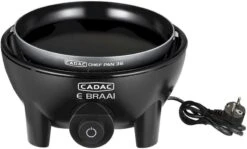 CADAC E-Braai Elektrische Barbecue - Zwart -Online Camping Winkel 900 1421 5840 20 04 e braai 40 chef pan