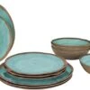 Bo-Camp Halo Melamine Serviesset - 12-delig - Aqua -Online Camping Winkel 900 1461 6181392