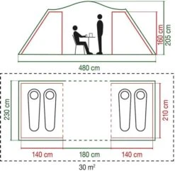 Coleman Spruce Falls 4 Vis-a-vis Tent - 4 Persoons -Online Camping Winkel 900 917 spruce falls 7