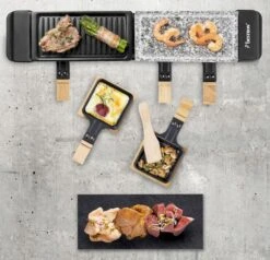 Bestron Raclette/Steengrill - 4 Personen 23 Bestron Raclette/Steengrill - 4 Personen -Online Camping Winkel bestron raclettesteengrill 4 personen 3