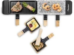 Bestron Raclette/Steengrill - 4 Personen 18 Bestron Raclette/Steengrill - 4 Personen -Online Camping Winkel bestron raclettesteengrill 4 personen 5