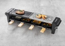 Bestron Raclette/Steengrill - 4 Personen 21 Bestron Raclette/Steengrill - 4 Personen -Online Camping Winkel bestron raclettesteengrill 4 personen 7