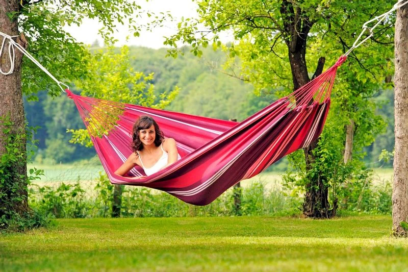 Amazonas Salsa 2 Persoons Hangmat - Bordeaux 6 Amazonas Salsa 2 Persoons Hangmat - Bordeaux - Afbeelding 4