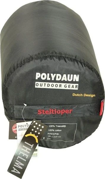 Polydaun Steltloper Slaapzak - Antraciet 4 Polydaun Steltloper Slaapzak - Antraciet - Afbeelding 2
