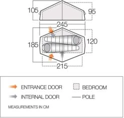 Vango Nevis 200 Tunneltent - 2 Persoons -Online Camping Winkel vango nevis 200 2