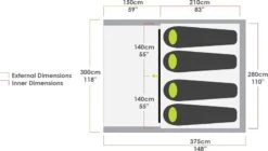 Zempire Evo TS Opblaasbare Tent - 4 Persoons -Online Camping Winkel zempire evo ts opblaasbare tent 7